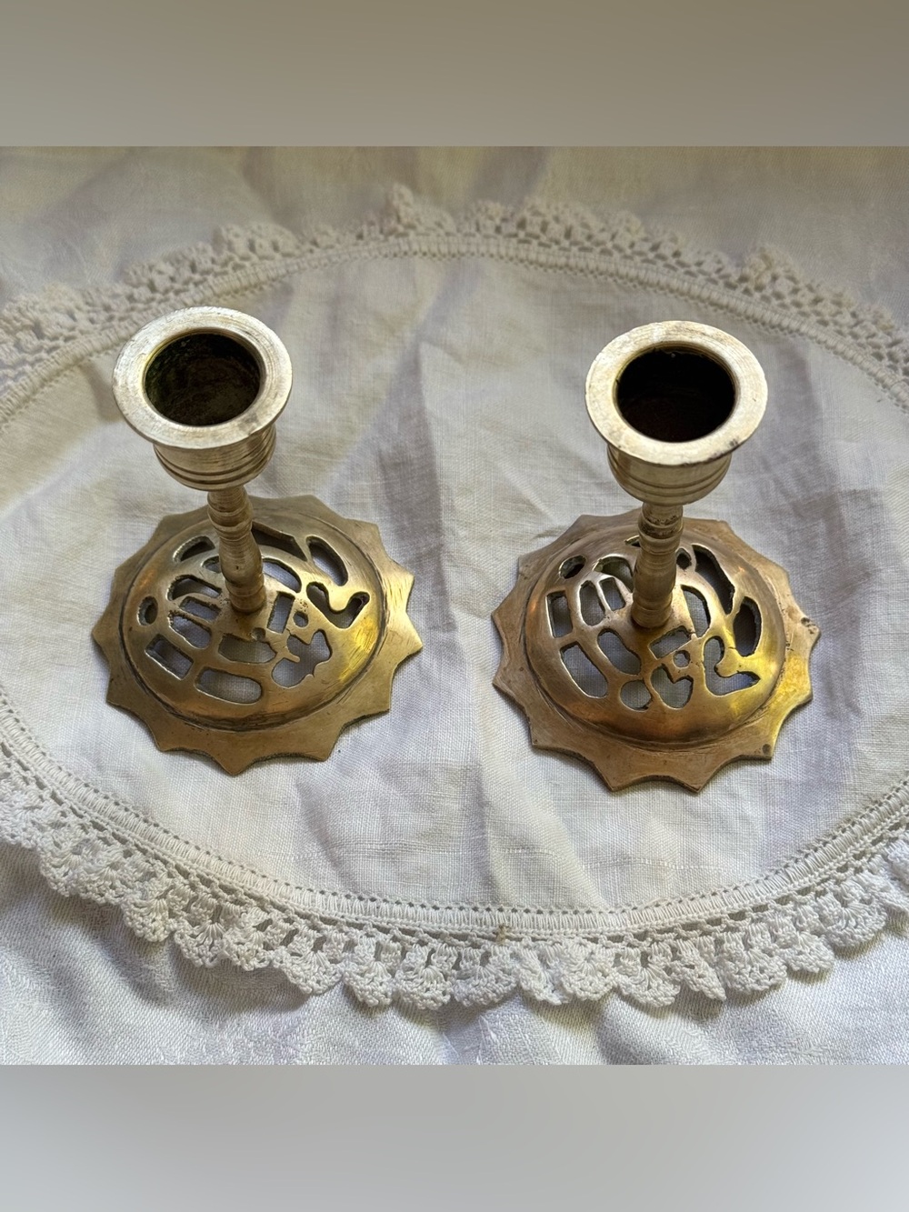 ✨Vintage Brass Candle Stick Holders✨